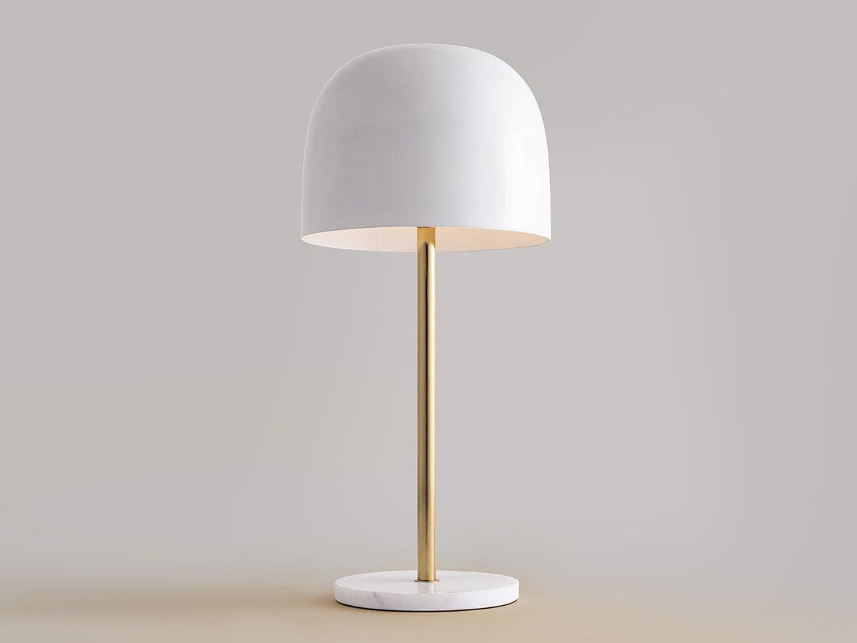 ivory enamel table lamp