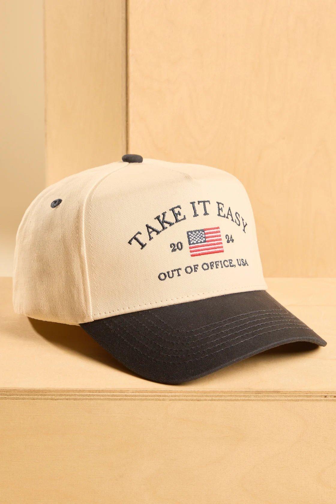 take it easy trucker hat