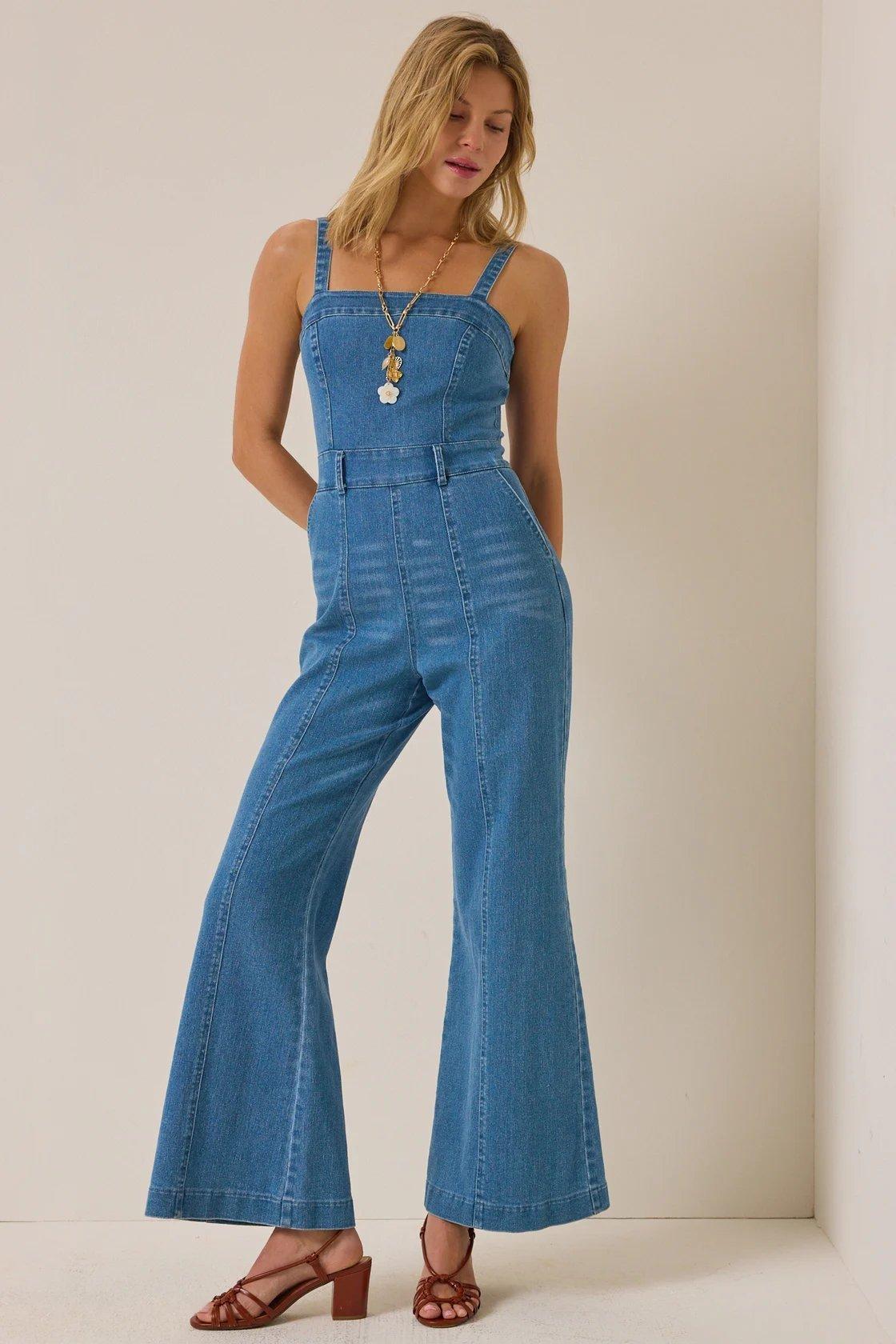 denim jumpsuit