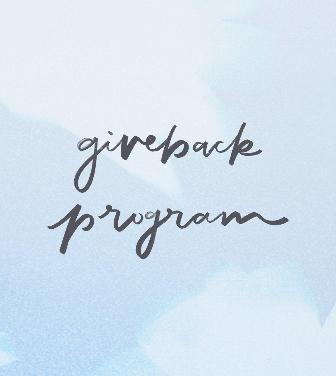 giveback program