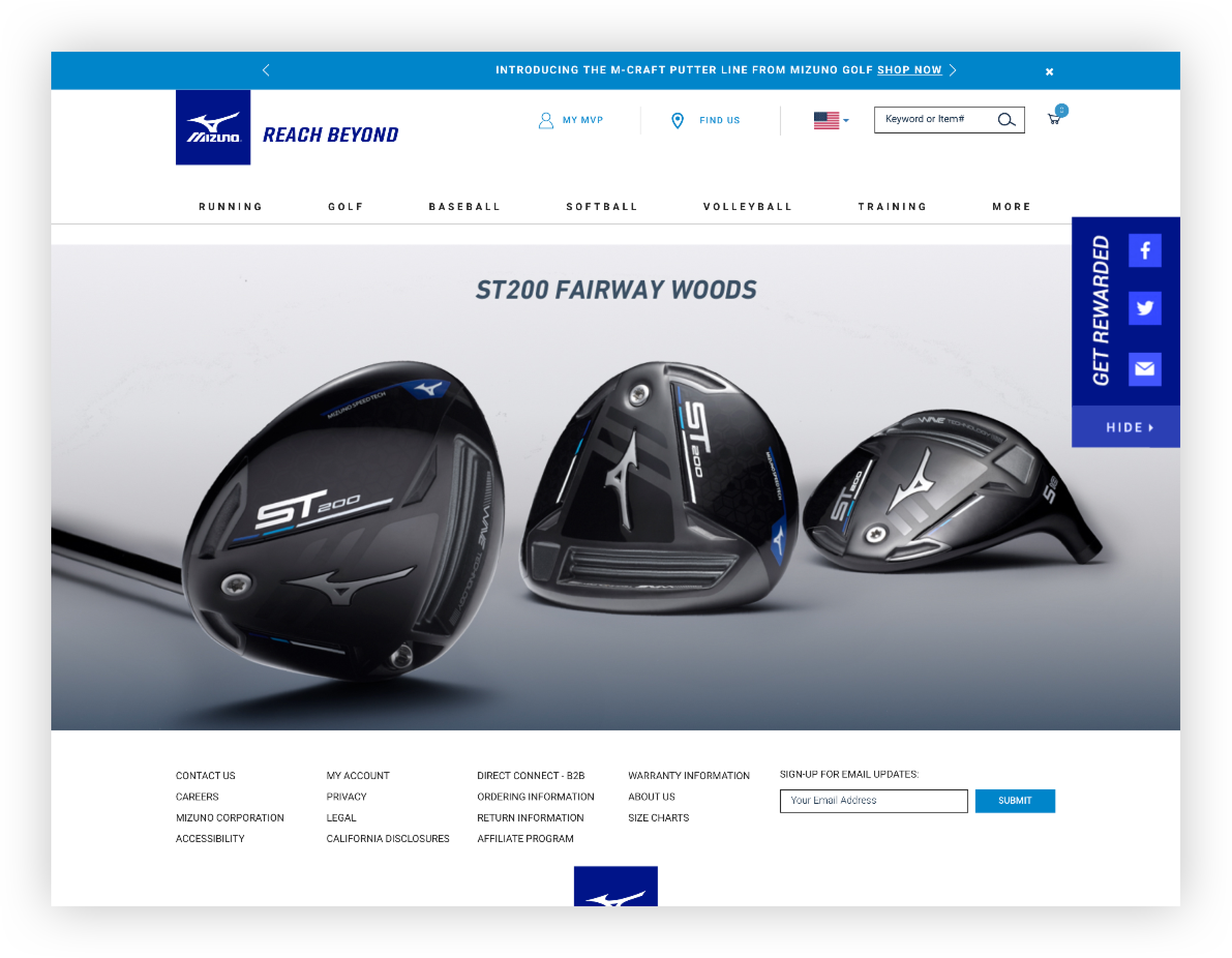 mizuno website