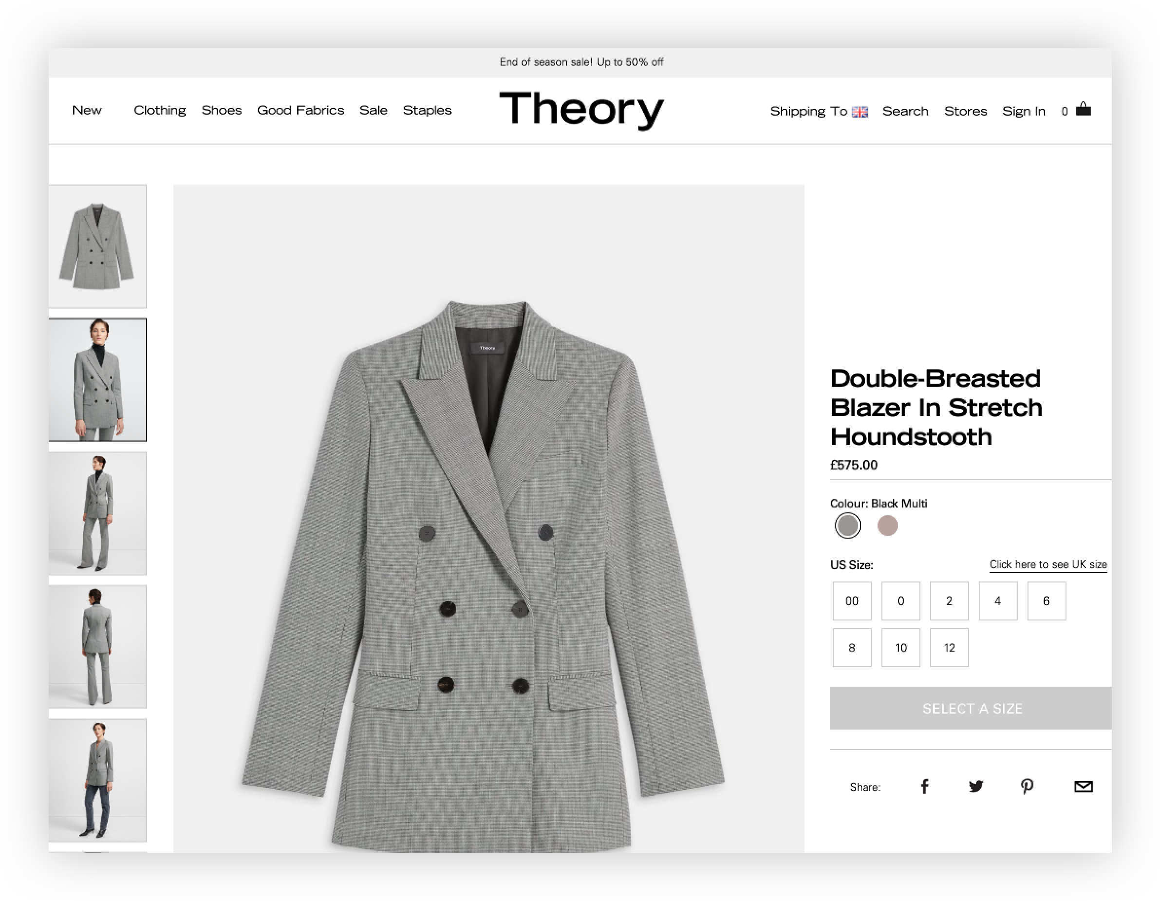 theory clothing uk
