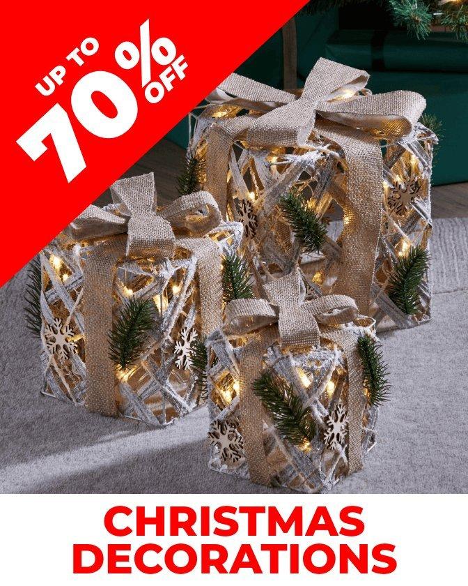 Up to 70% off Christmas Decorations