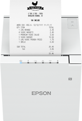 Epson TM-m30III (151): Wi-Fi + Bluetooth Model, White, EU | mPOS