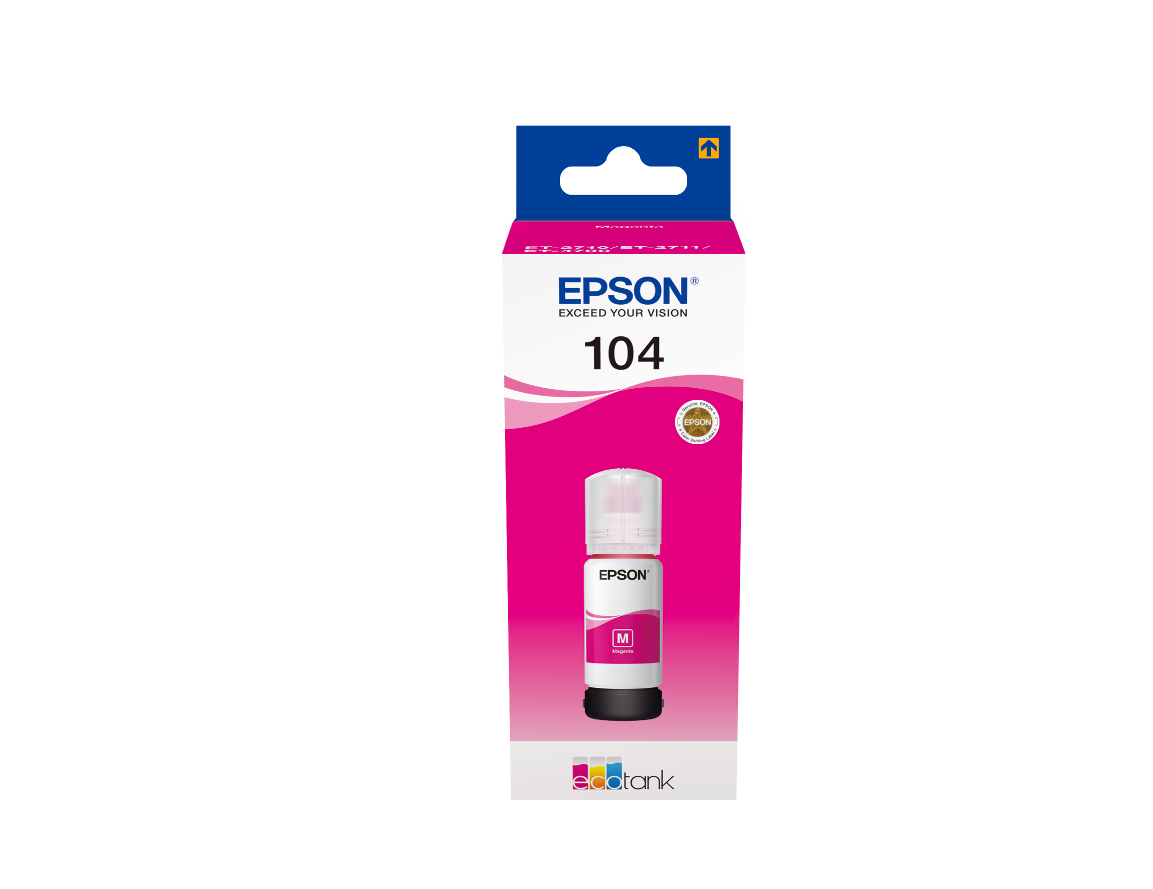Encre de sublimation Epson 104 Ecotank appropriée Bouteille d'encre cyan  (C) de 95 ml de Smart Ink (convient uniquement pour la presse à chaud)