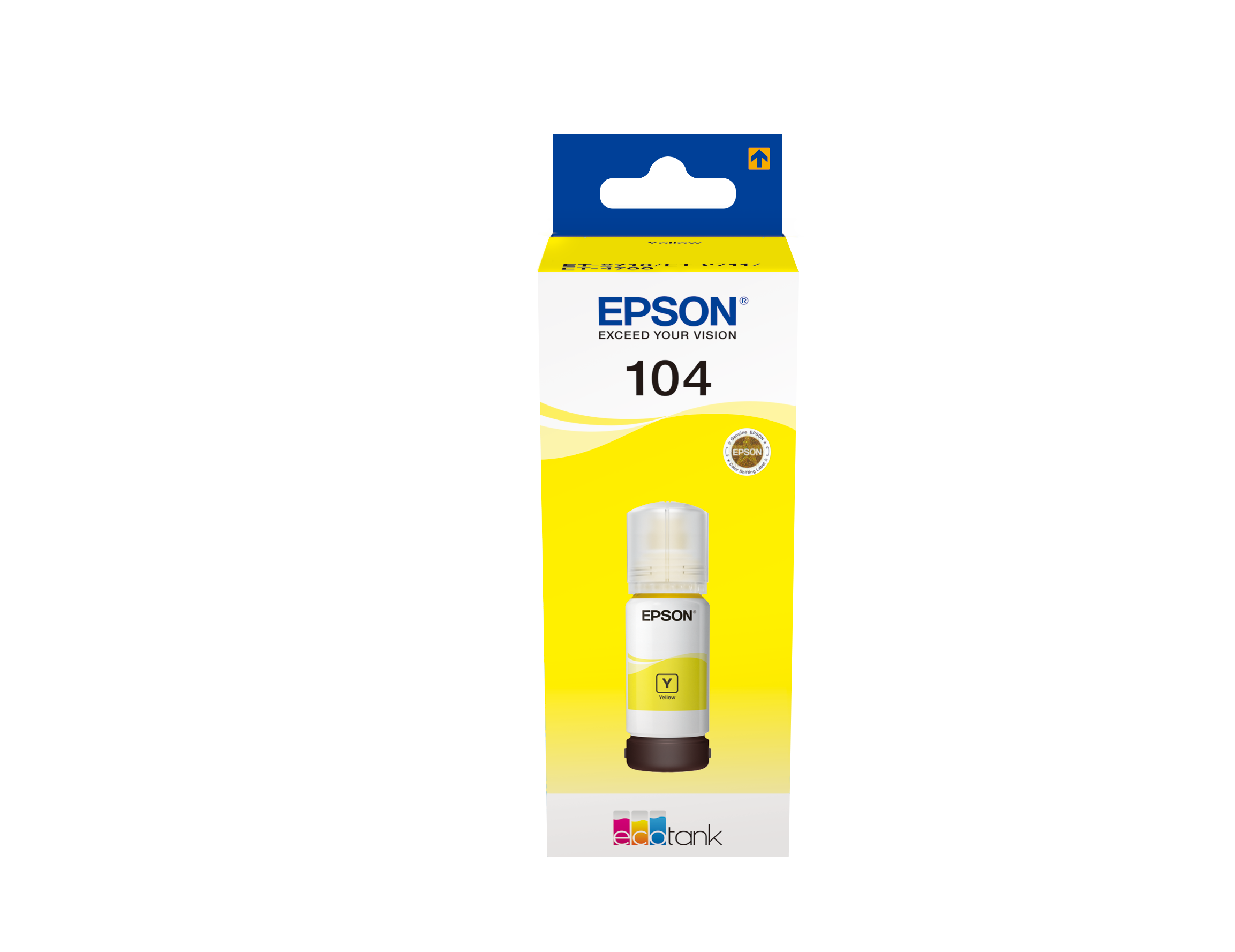 EcoTank ET-4700 EcoTank série Modèle d'imprimante Epson Cartouches d'encre  Epson offre : série 104 noir + 3 couleurs (marque 123encre)