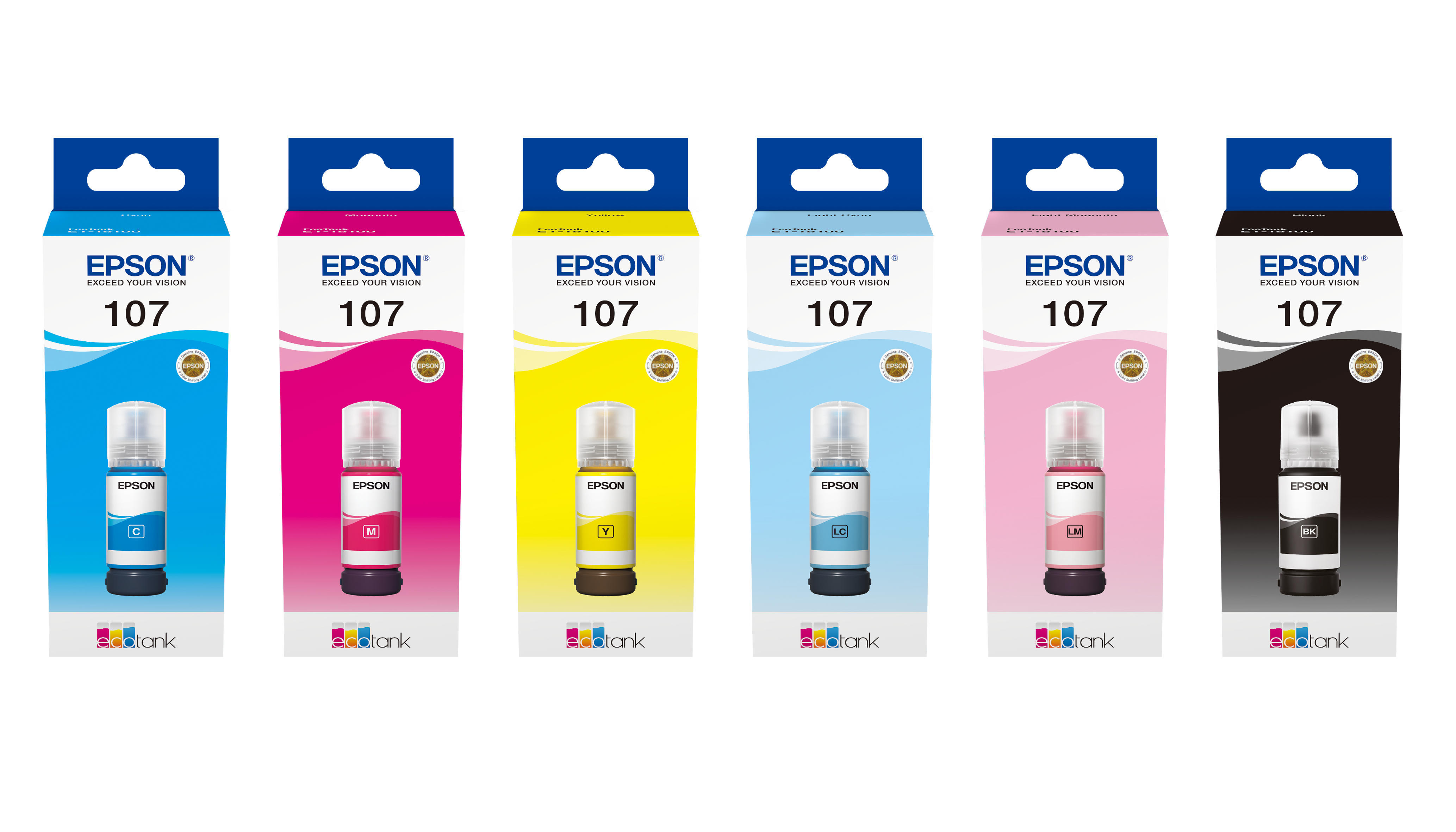 107 EcoTank Ink Series (107 kuusi värimustepulloa Inks)