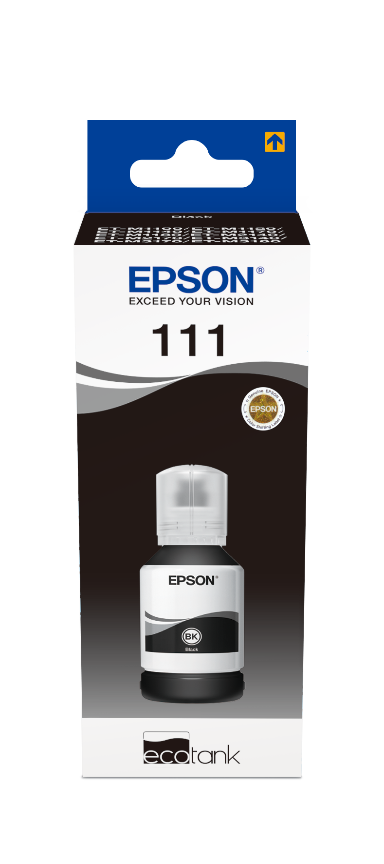 Encre Epson 111 compatible, 1 litre d'encre noire pigmentée Inktec