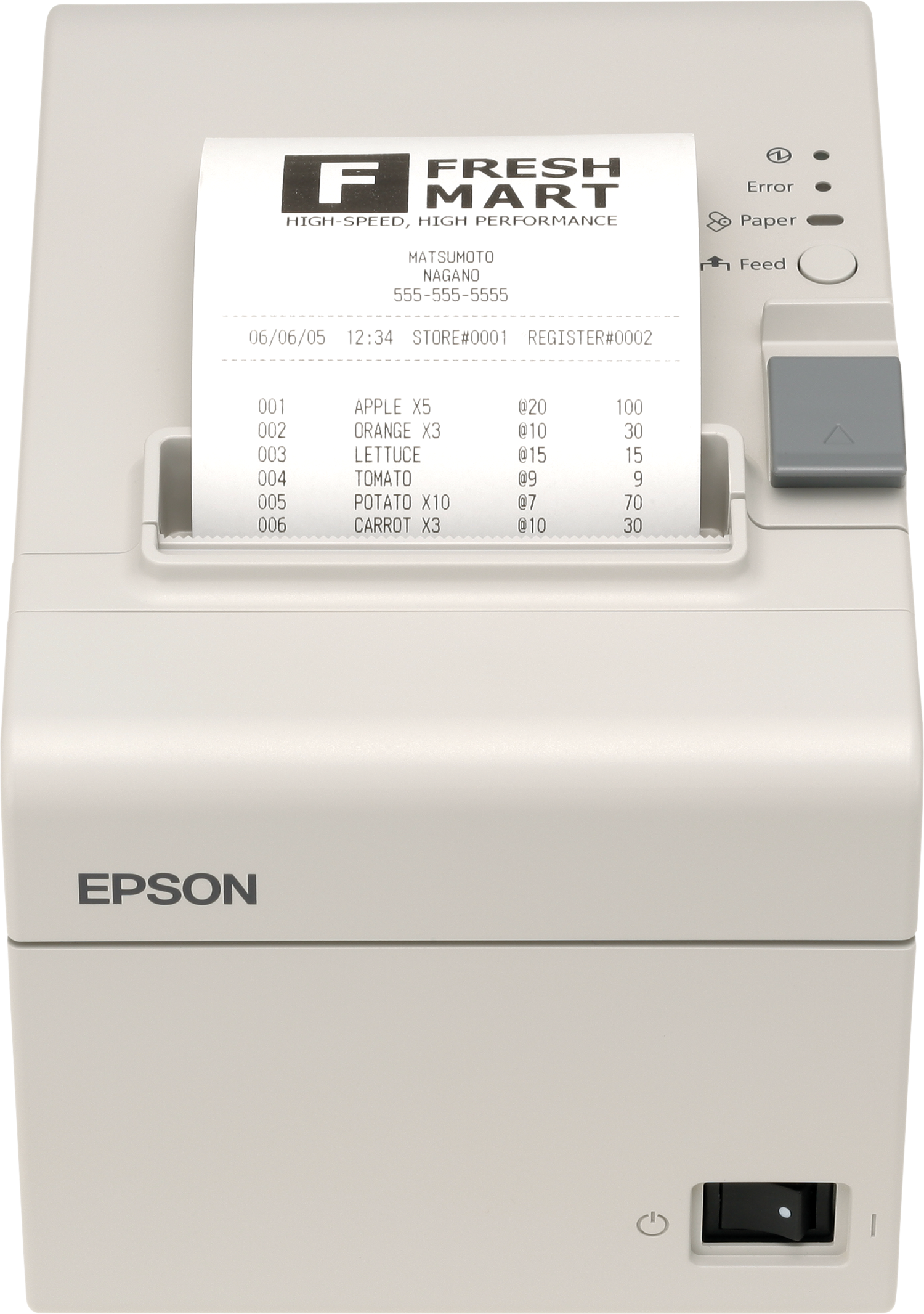 Epson TM-T810F (101): w/o fiscal board, PS, w/o AC cable, ECW