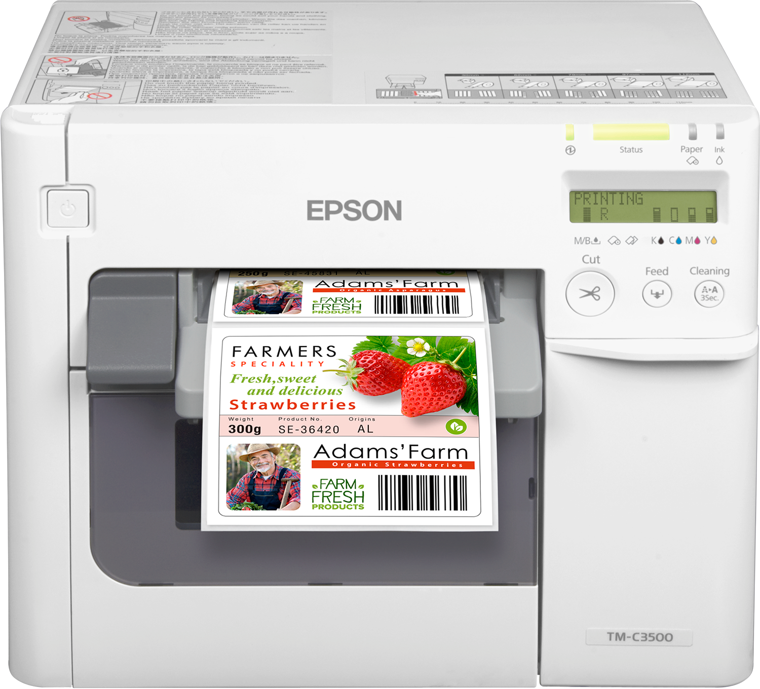 Принтер Epson TM-c3500 (c31cd54012cd). Принтер Epson TM-c3500. Цветной принтер этикеток Epson c3500. Принтер этикеток Epson Colorworks TM-c3500. Этикетки epson