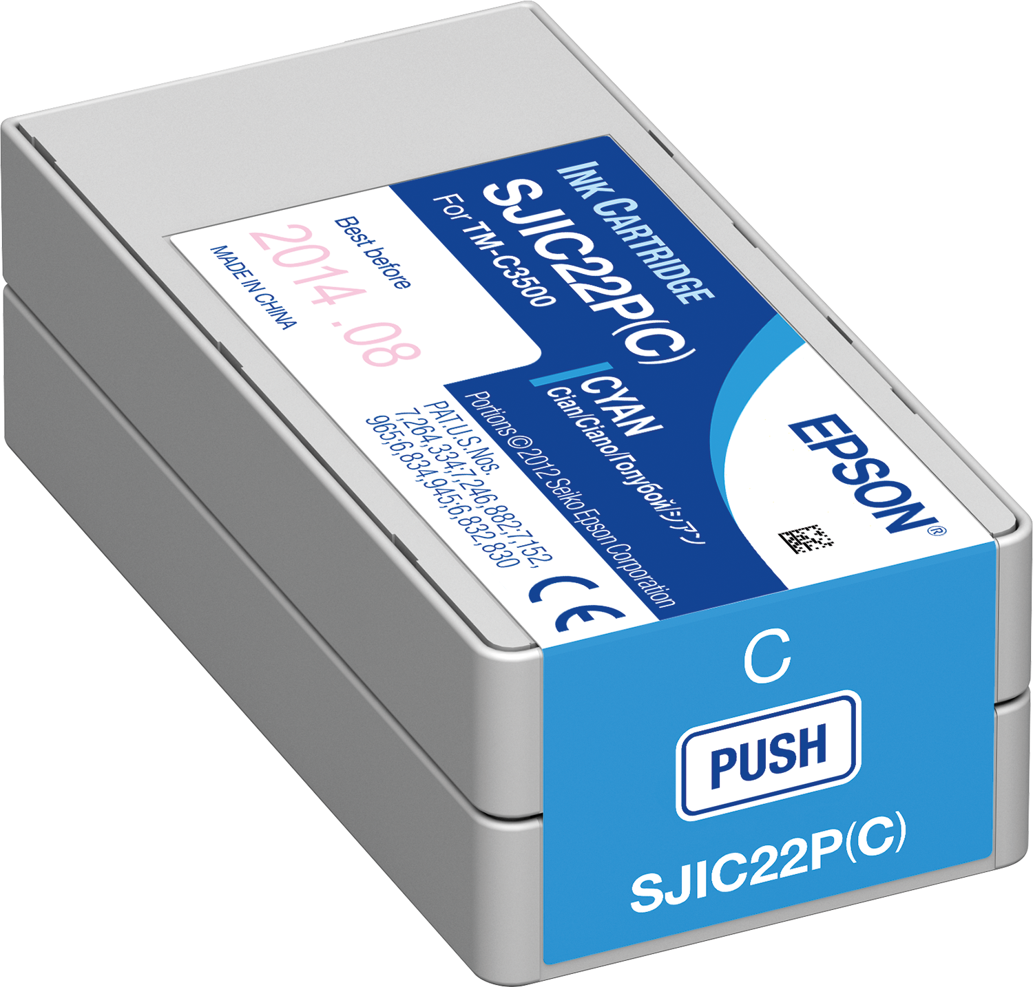 SJIC22P(C): Ink cartridge for ColorWorks C3500 (Cyan) | Ink 