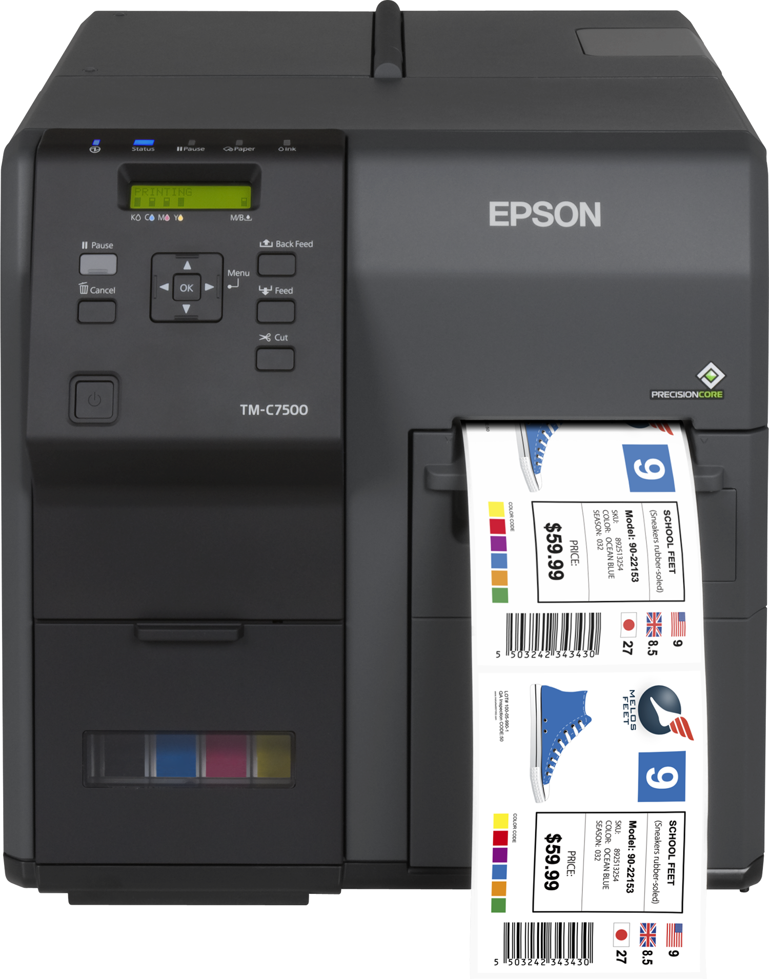 Прибор для печати билетов. Принтер Epson Colorworks c7500. Принтер этикеток Epson Colorworks TM-c3500. Принтер Epson c7500g-312. Принтер Epson TM-c3500 (c31cd54012cd).