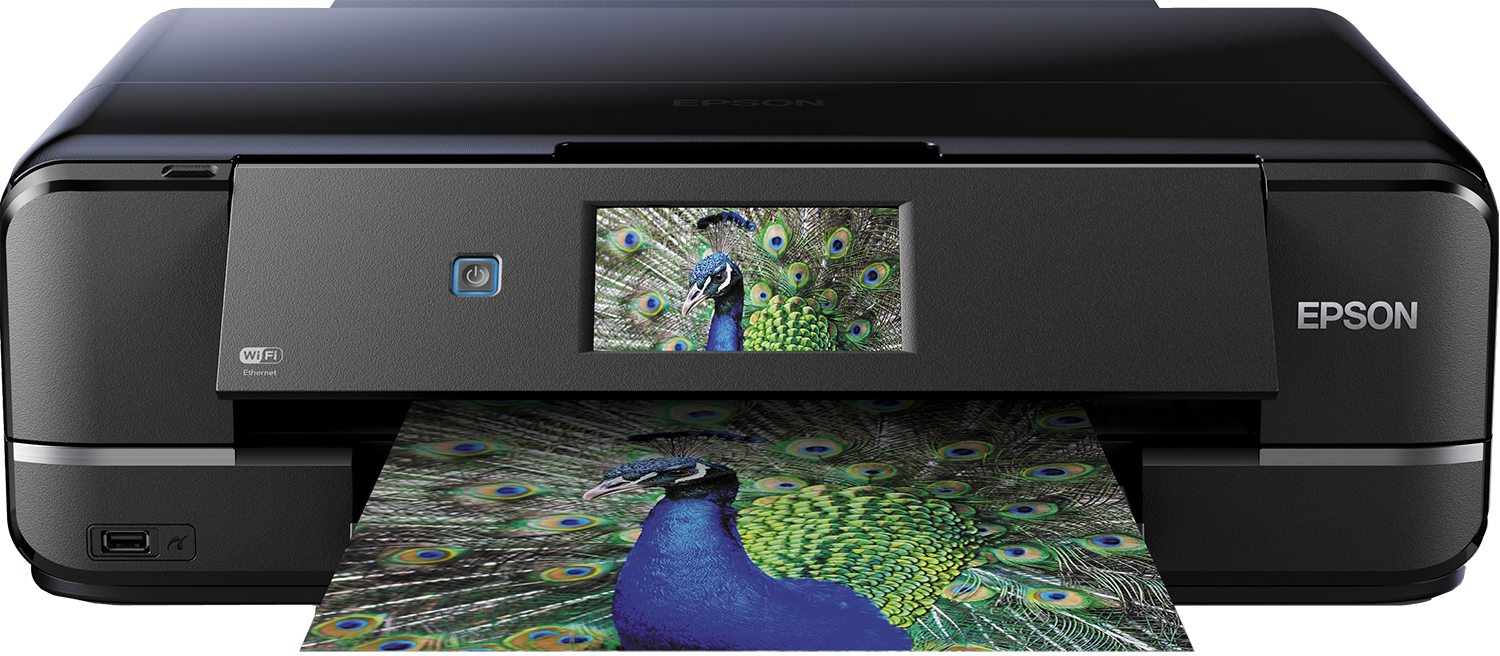 Epson Expression Photo XP-960 3-in-1 Tintenstrahl-Multifunktionsgerät Drucker Scannen, Kopieren, WiFi, Ethernet, Duplex, Einzelpatronen, 6 Farben, DIN A3,  Dash Replenishment-fähig schwarz 