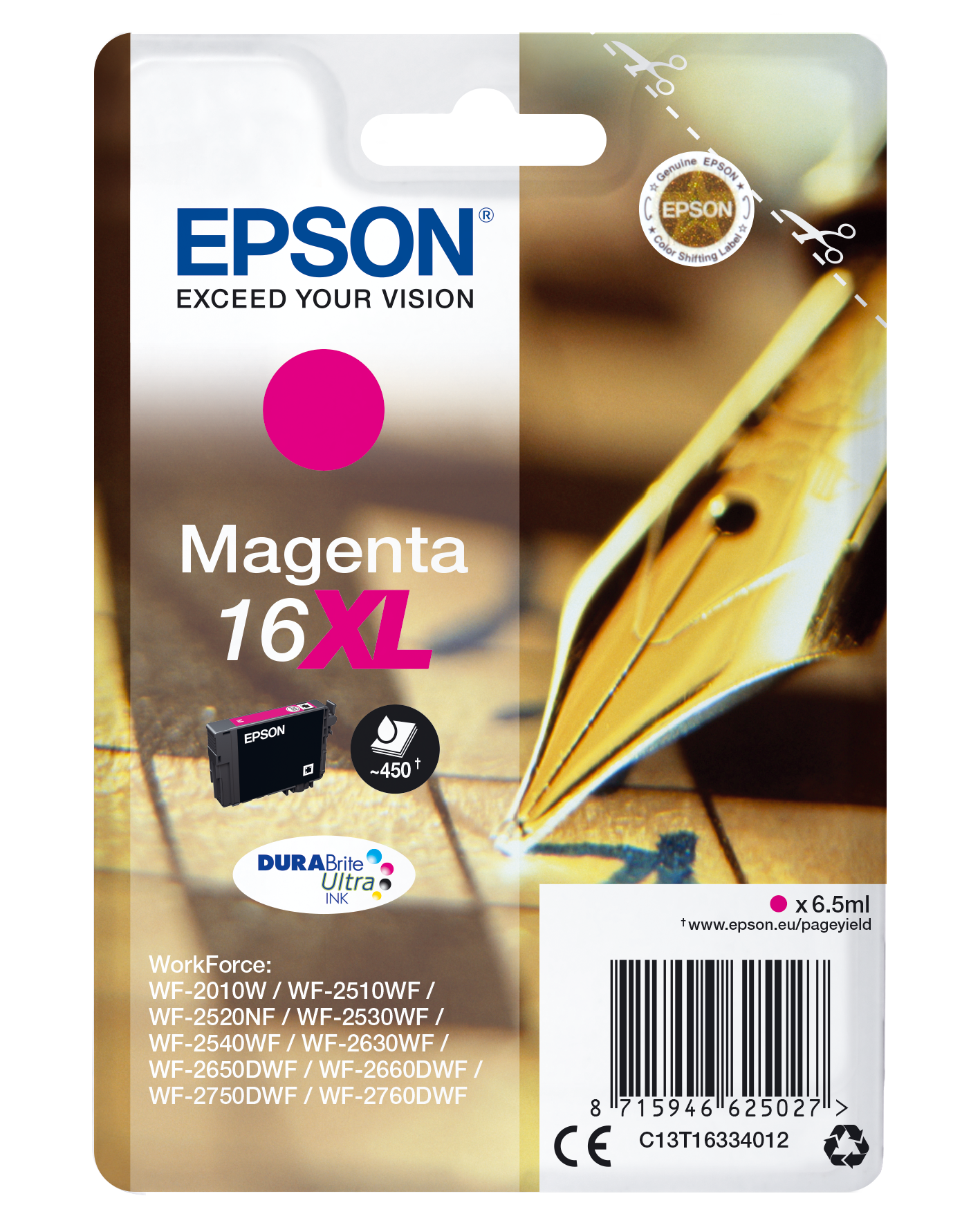 16XL Füller DURABrite Ultra Single Magenta Tinte | Tintenpatronen | Tinte &  Papier | Produkte | Epson Schweiz