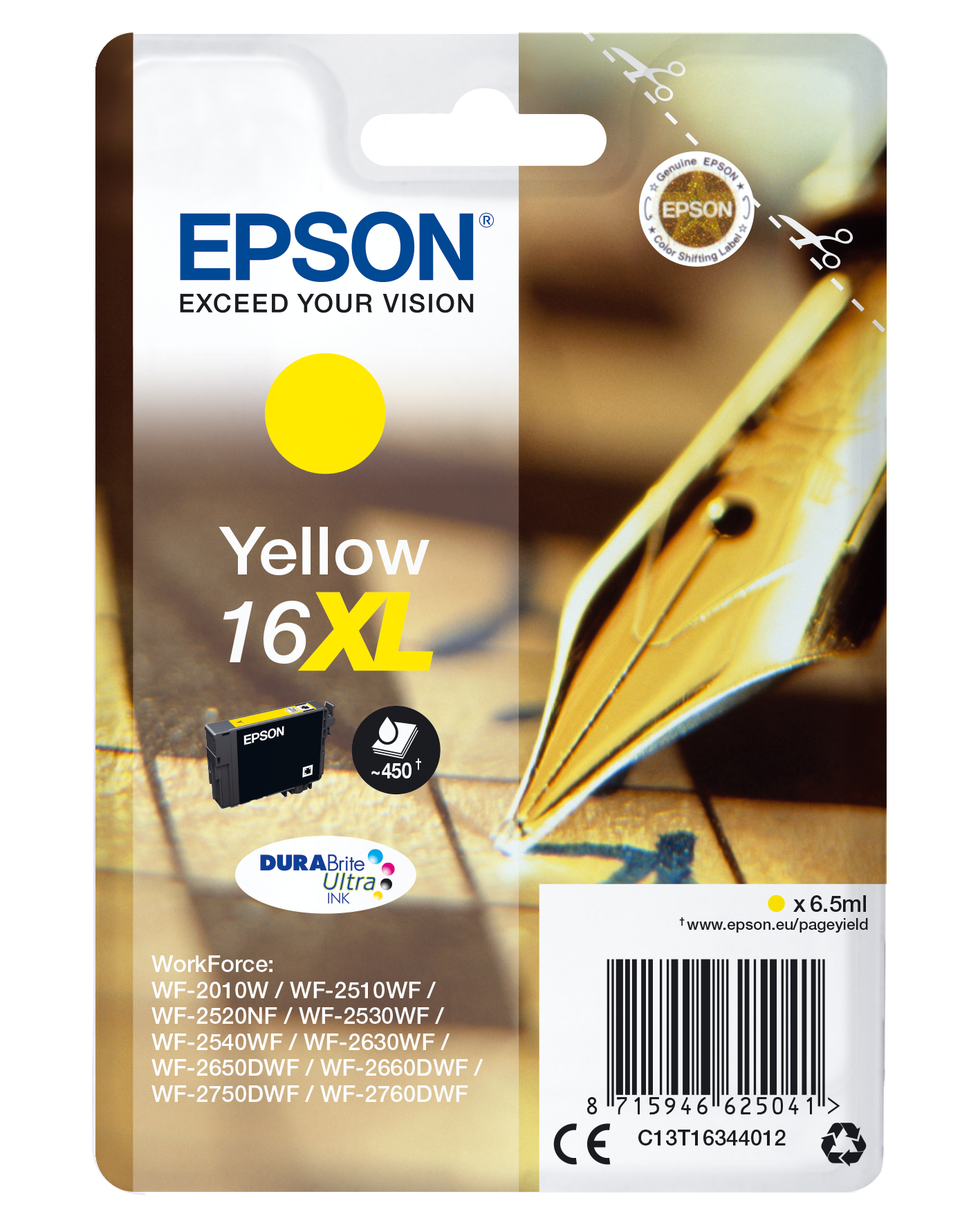 Encres d’origine Epson DURABrite Ultra Stylo Plume (16) en cartouches séparées