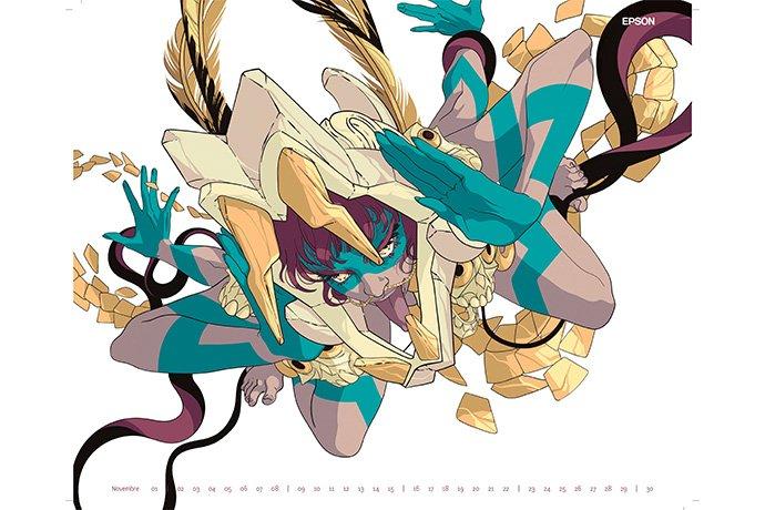 Novembre calendario Gloria Pizzilli Epson 2026