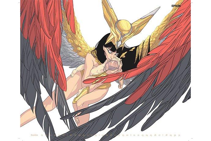 Dicembre calendario Gloria Pizzilli Epson 2026