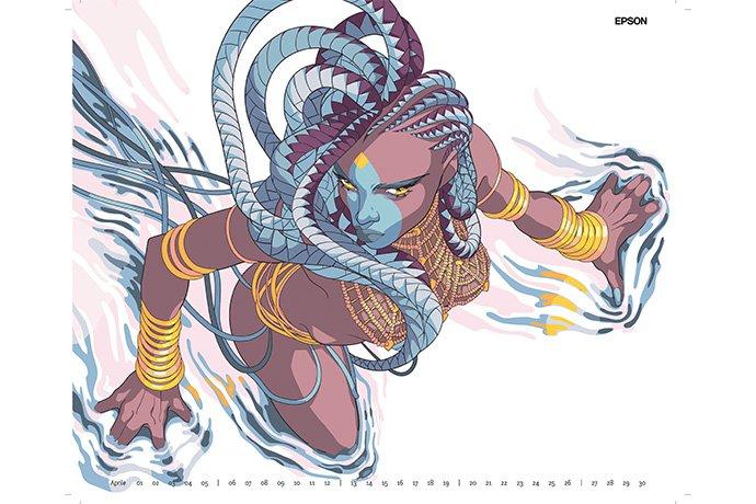 Aprile calendario Gloria Pizzilli Epson 2026