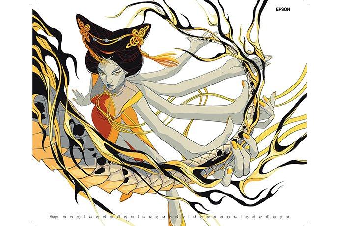 Maggio calendario Gloria Pizzilli Epson 2026