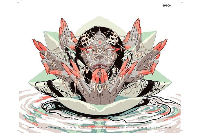 Giugno calendario Gloria Pizzilli Epson 2026