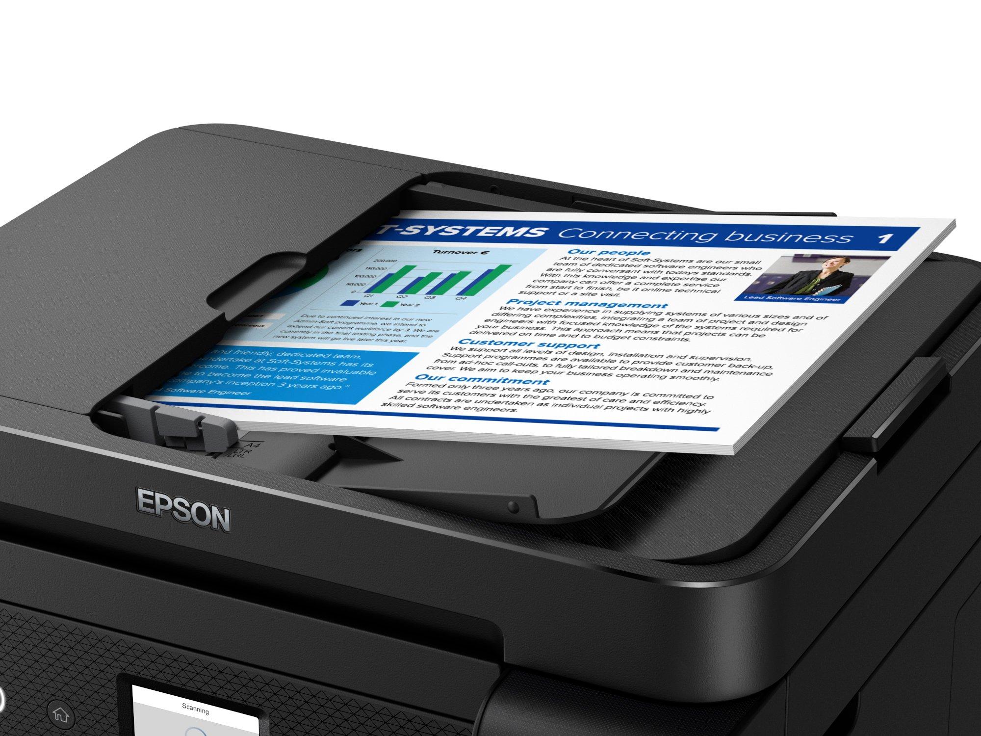 Epson EcoTank ET-4850 Imprimante à réservoir d'encre Wi-FI pour  Impression/Balayage/Copie, jusqu'à 3 Ans d'encre Incluse : :  Informatique