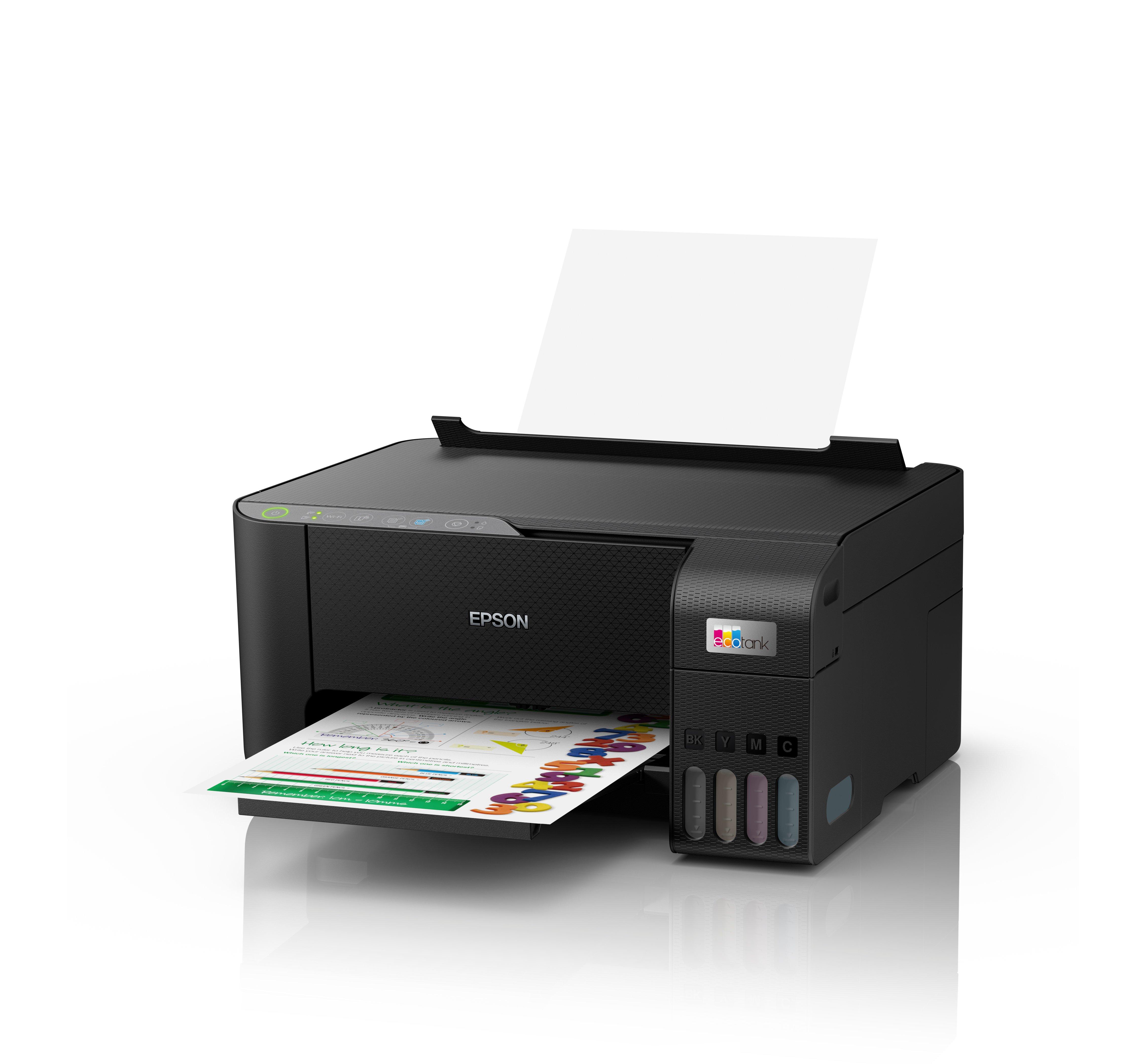 Epson EcoTank ET-2812, Impresora WiFi A4 Multifunción con Depósito de Tinta  Recargable, 3 en 1: Impresión, Copiadora, Escáner, Mobile Printing, Negro :  : Informática