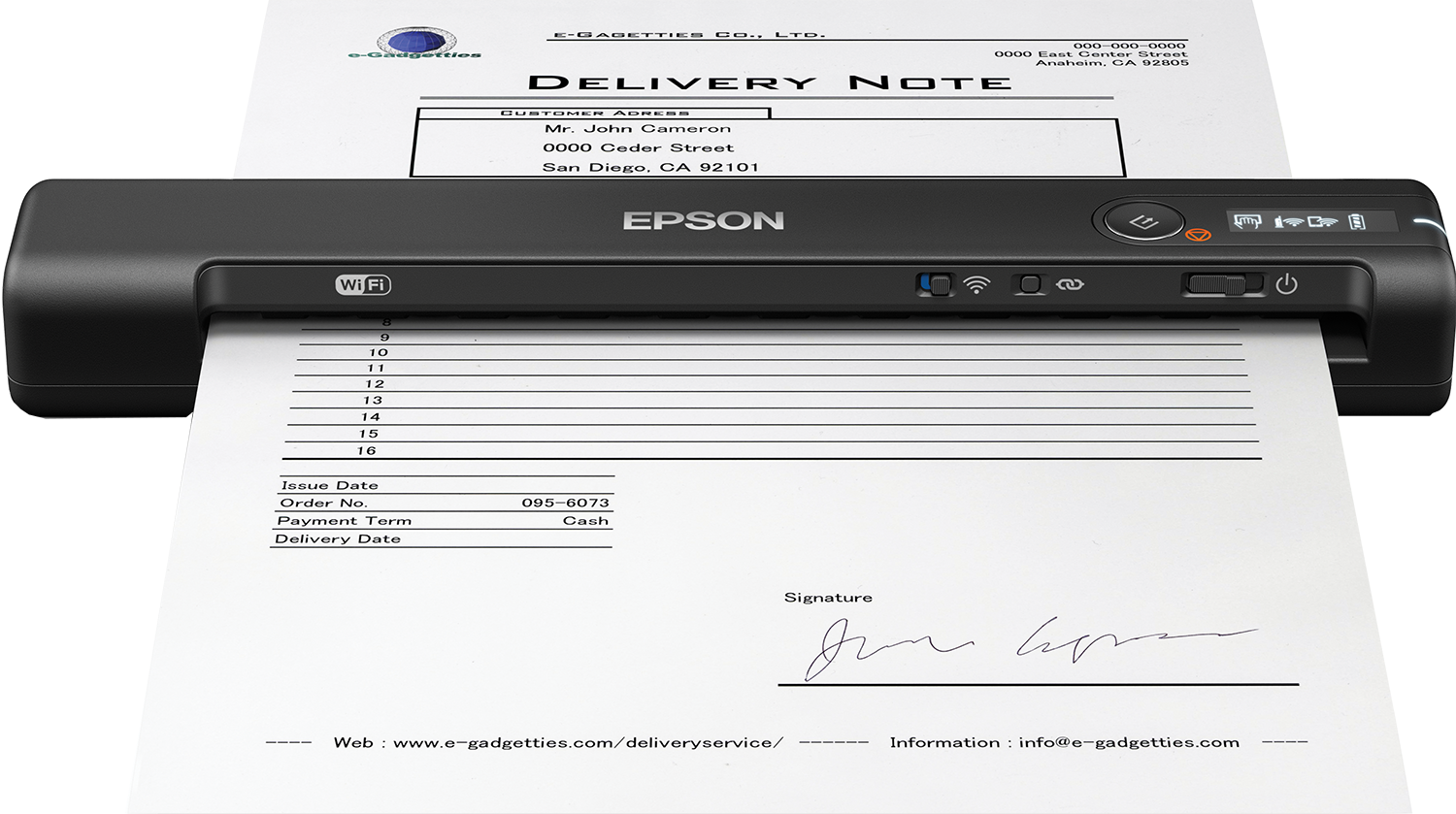 WorkForce ES60W Business Scanner Scanners Products Epson