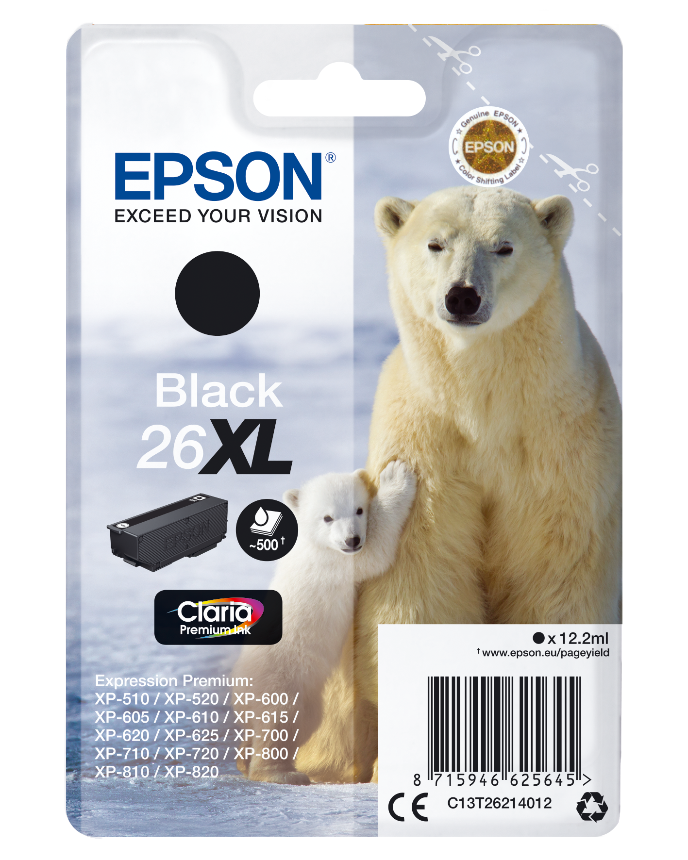 Cartouche d'encre Epson Pack Ours Polaire 4 couleurs XL - PACK