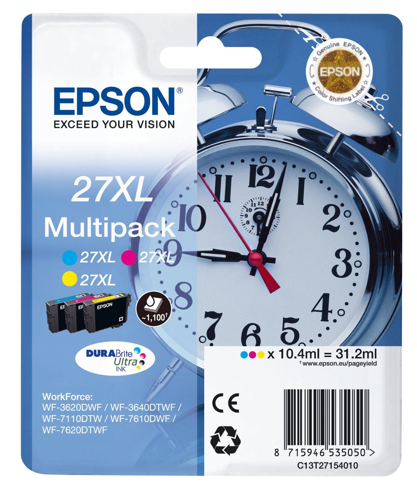 Multipack 3-colour 27XL DURABrite Ultra Ink