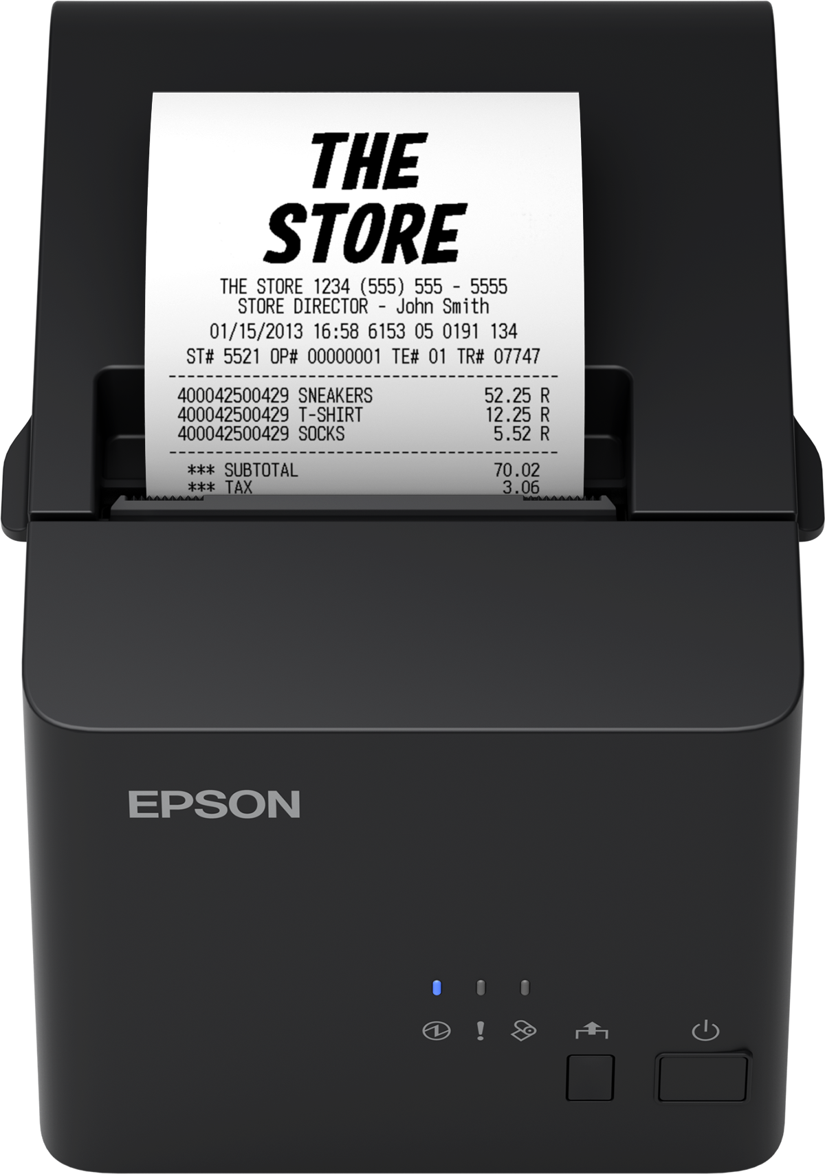 Epson TM-T20X (051): USB + Serial, PS, Blk, EU