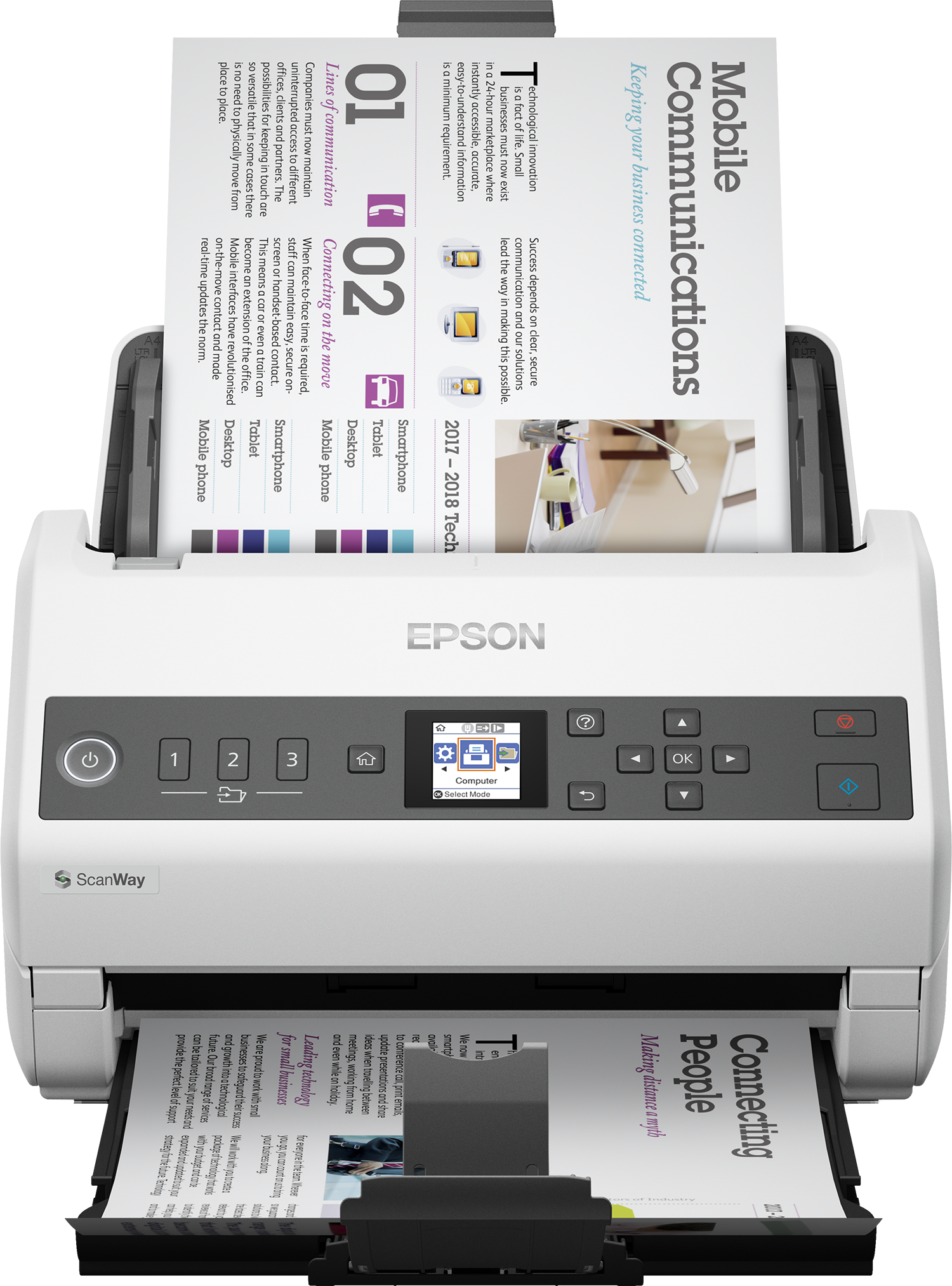 Escáner Epson Ds-730n De Mesa Adf Doble Cara Red Y Usb 2.0 Color