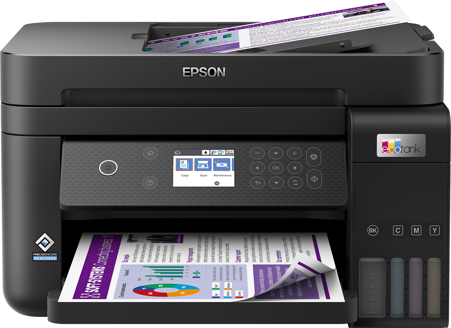 Imprimante à Réservoir Intégré EPSON ECOTANK L6270 3En1 Couleur - Noir  (C11CJ61404)