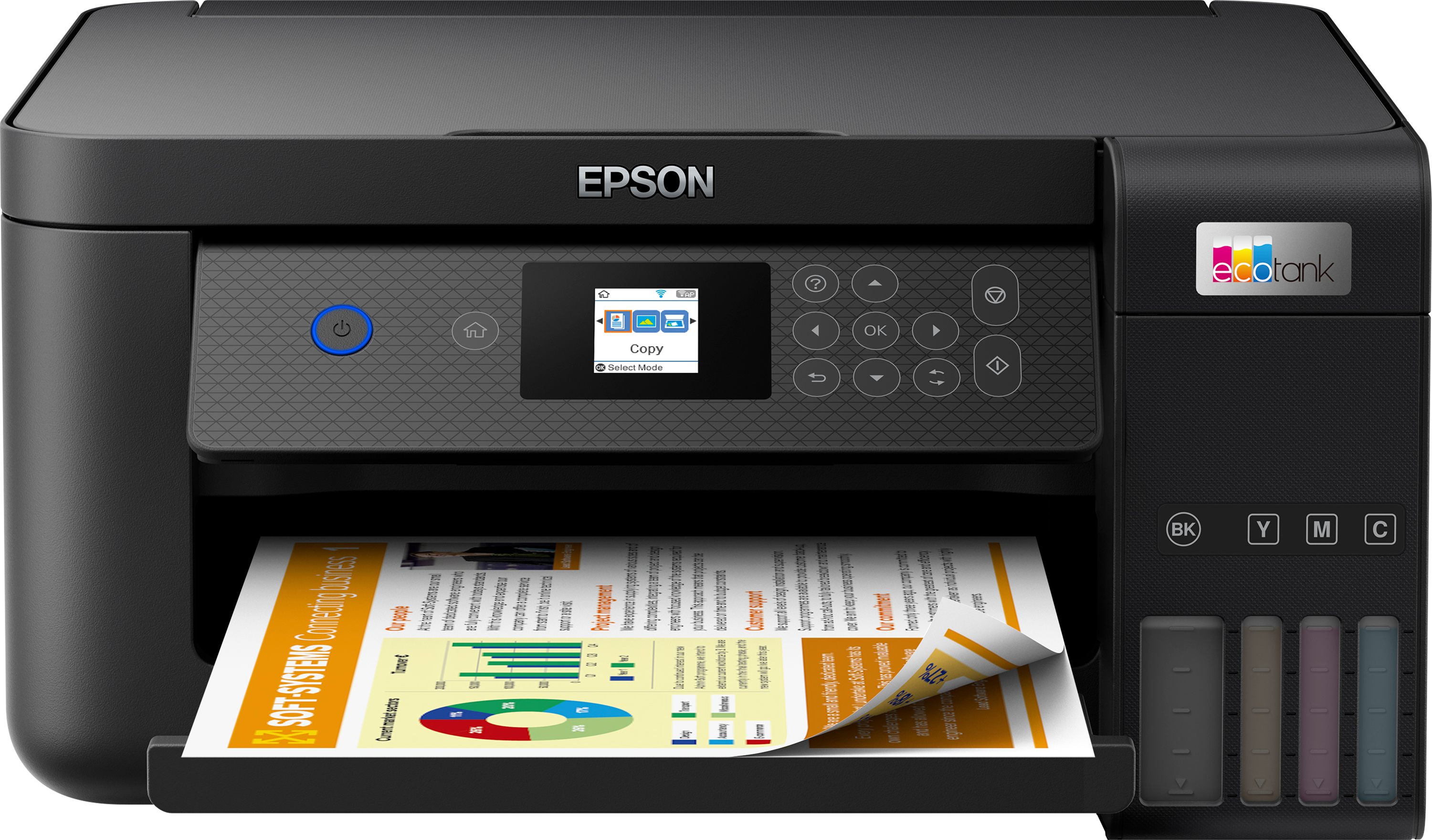 EcoTank ET-2850 A4-Multifunktions Wi-Fi-Tintentankdrucker, mit einem im Lieferumfang enthaltenen Vorrat an Tinten für bis zu 3 Jahre