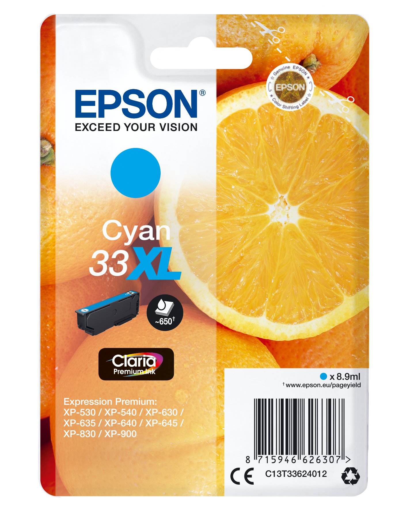 Cartouche Epson compatible 33XL Multipack