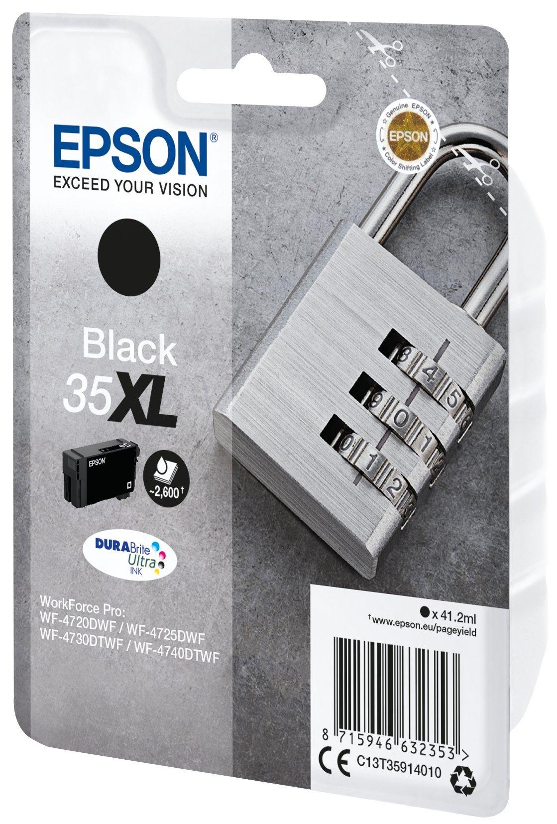 35XL Padlock DURABrite Ultra Single Black Ink