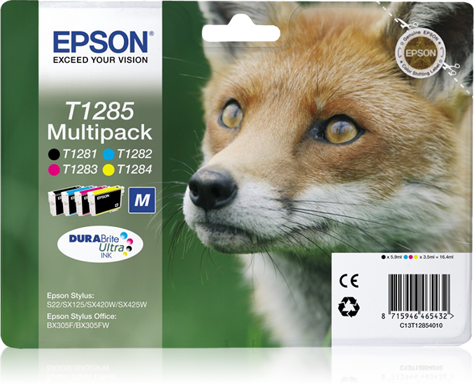 Multipack 4-colours T1285 DURABrite Ultra Ink