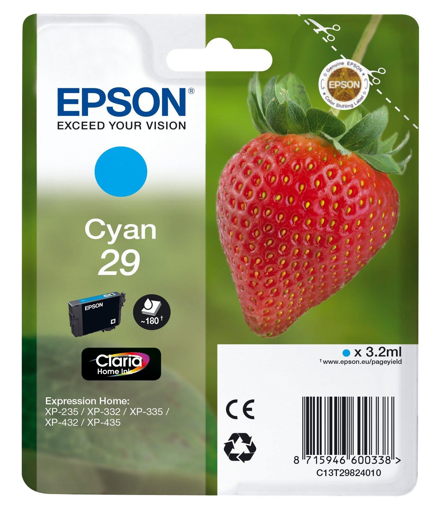 Singlepack Cyan 29 Claria Home Ink | Ink Consumables | Ink & Paper ...