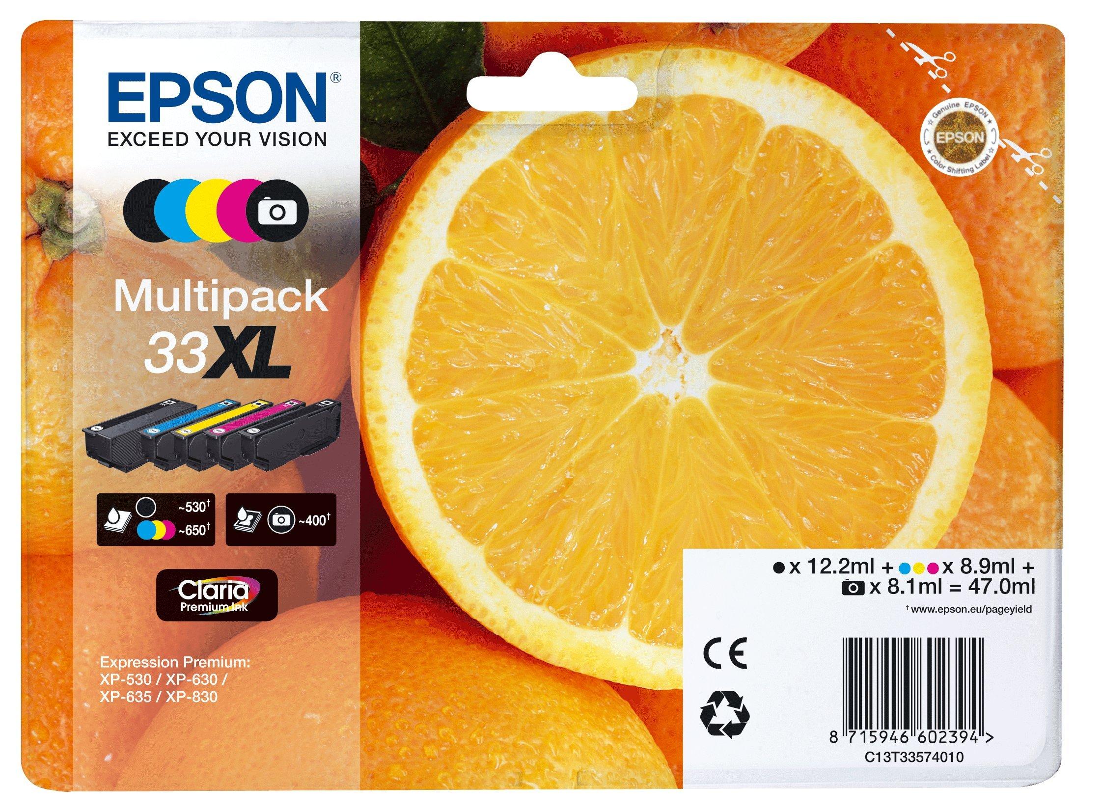 Multipack 5-colours 33XL Claria Premium Ink