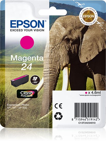 Singlepack Magenta 24 Claria Photo HD Ink