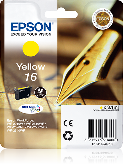 Singlepack Yellow 16 DURABrite Ultra Ink