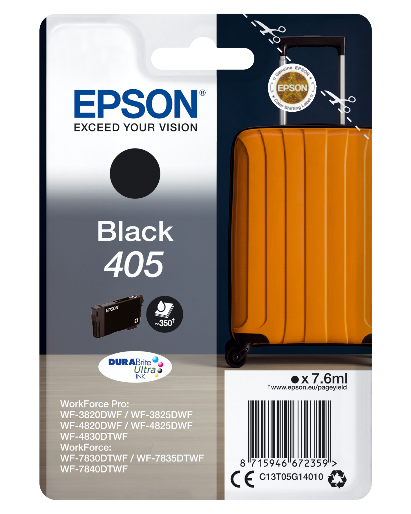 Encres d’origine Epson DURABrite Ultra Valise série 405 en cartouches séparées