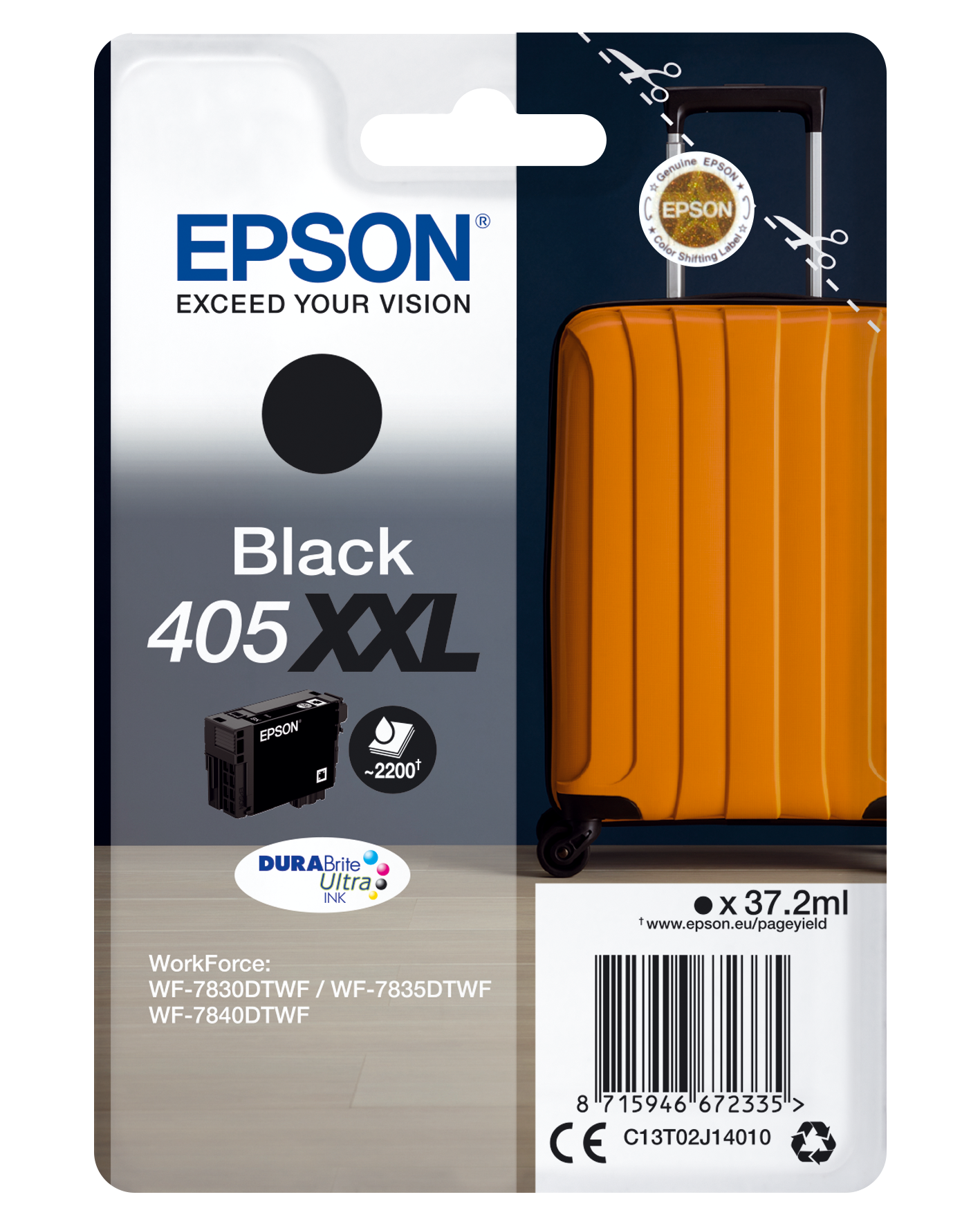 Epson DURABrite Ultra 405 Suitcase Individual Genuine Inks