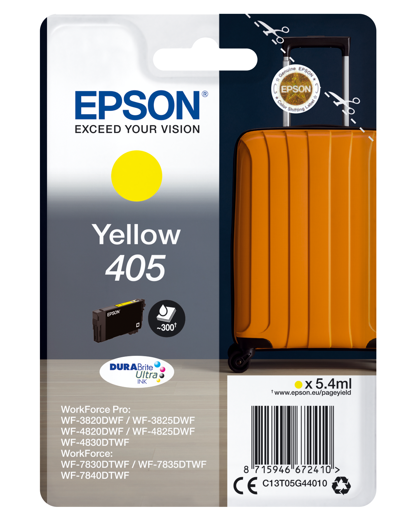 Epson DURABrite Ultra 405 Suitcase Individual Genuine Inks