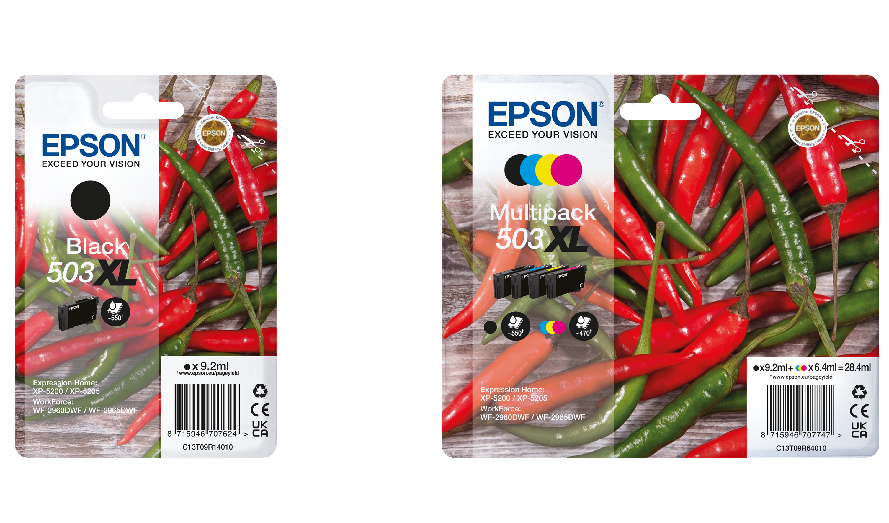 503 / 503XL Chillies Ink Series (Ardei iuti Inks)