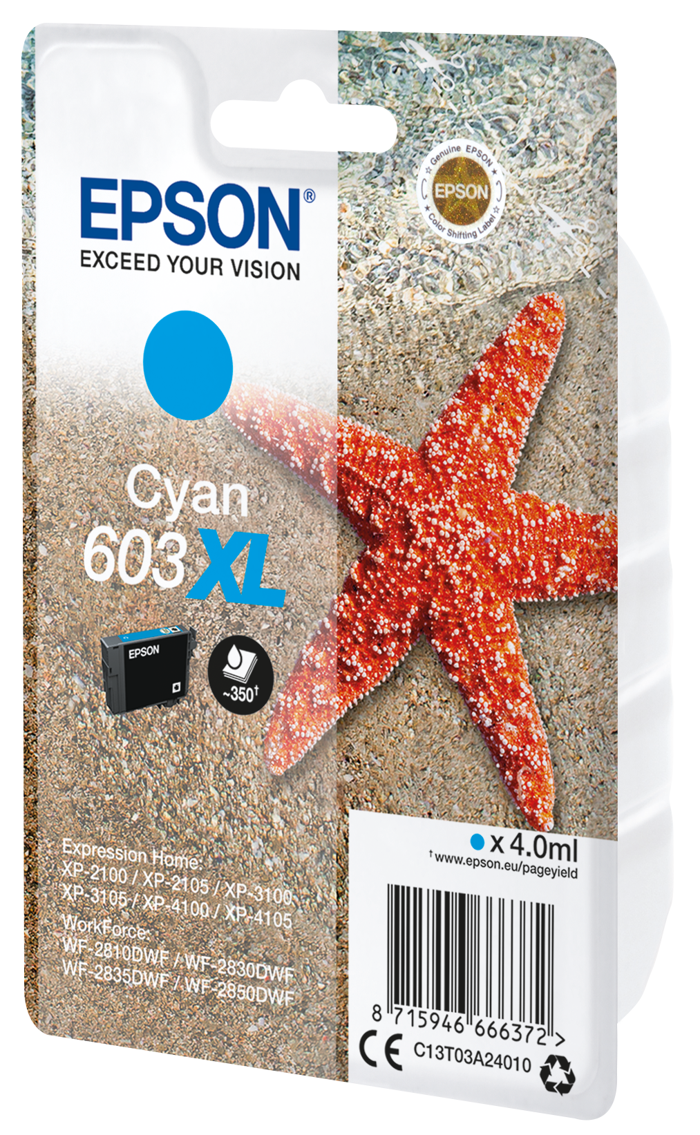 Cartouche d'encre Epson 603 Étoile de Mer - Couleurs au meilleur prix