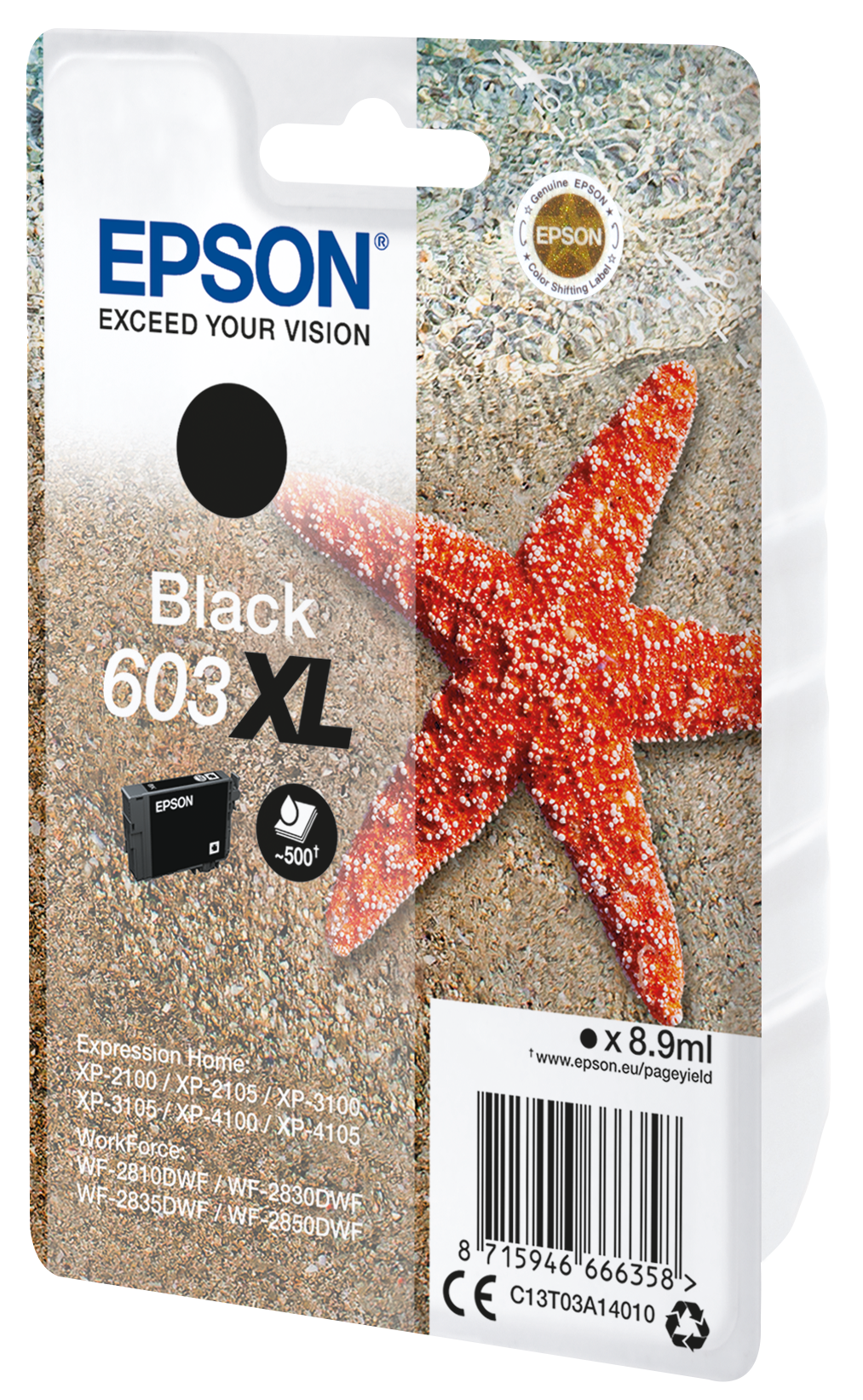 EPSON Pack cartouches d'encre Multipack 3 couleurs 603 - Etoile de mer sur