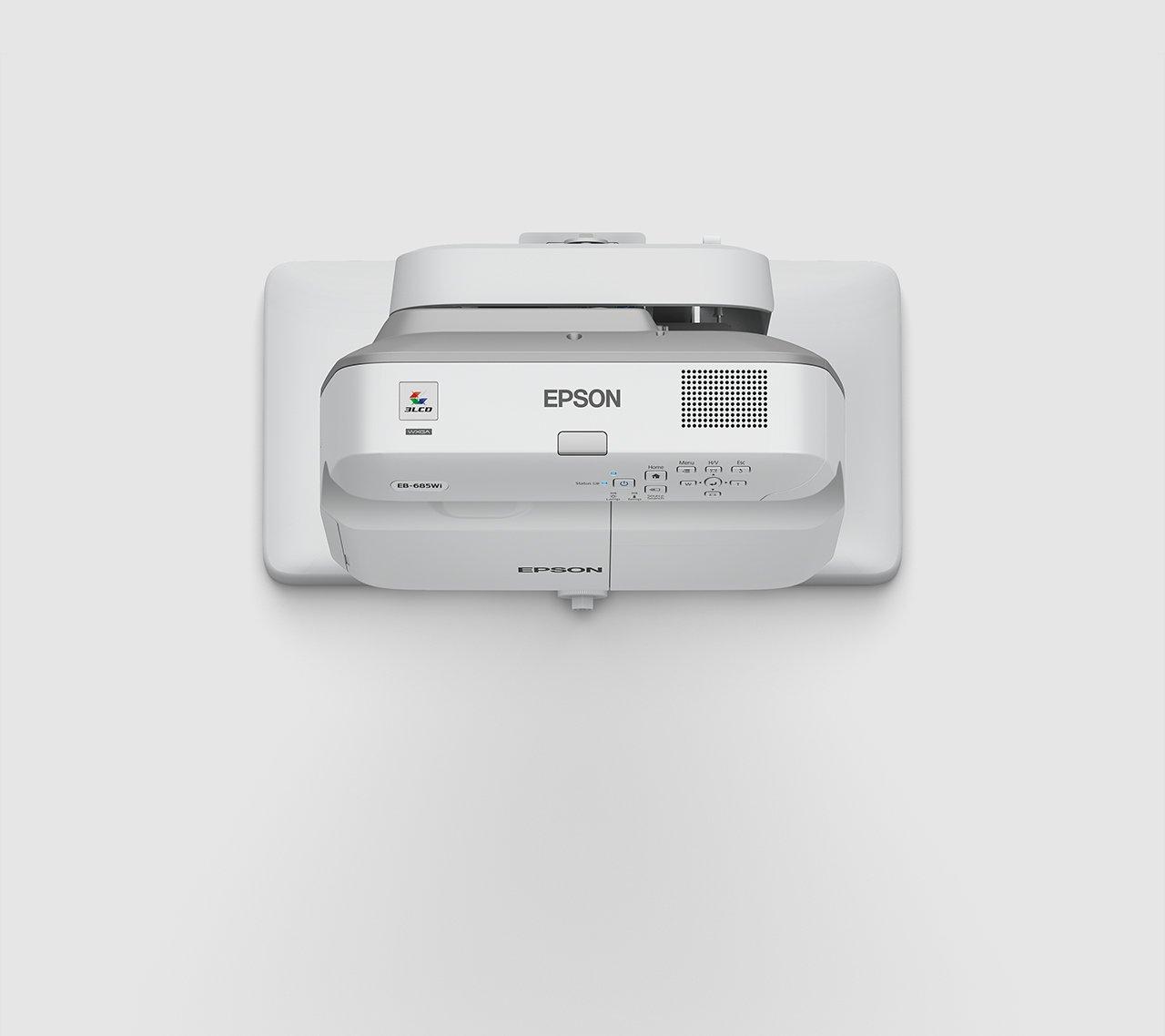 Epson - Eb-685w Proyector Para Montar En Pared 3500lúmenes Ansi 3lcd Wxga  (1280x800) Gris, Color Blanco Videoproyec