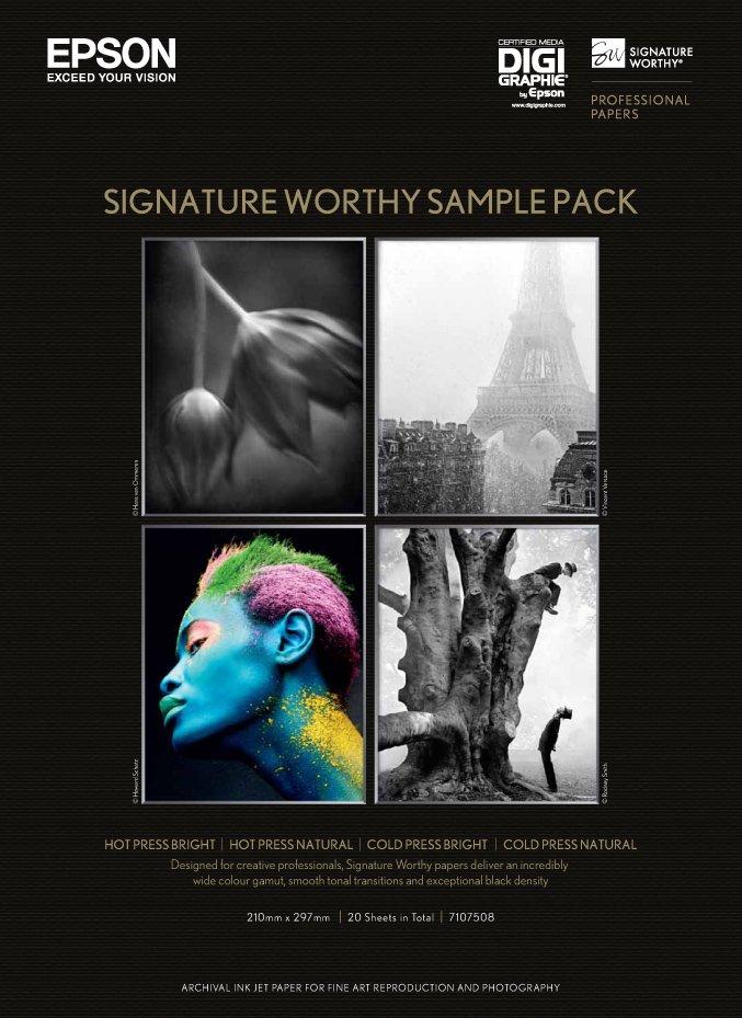 Signature Worthy Sample pack, A4 size, 20 sheets Paper and Media Ink & Paper Products