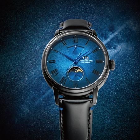 Sep 2023 – Orient Star M45 F7 Mechanical Moon Phase Model with Blue Gradation Dial