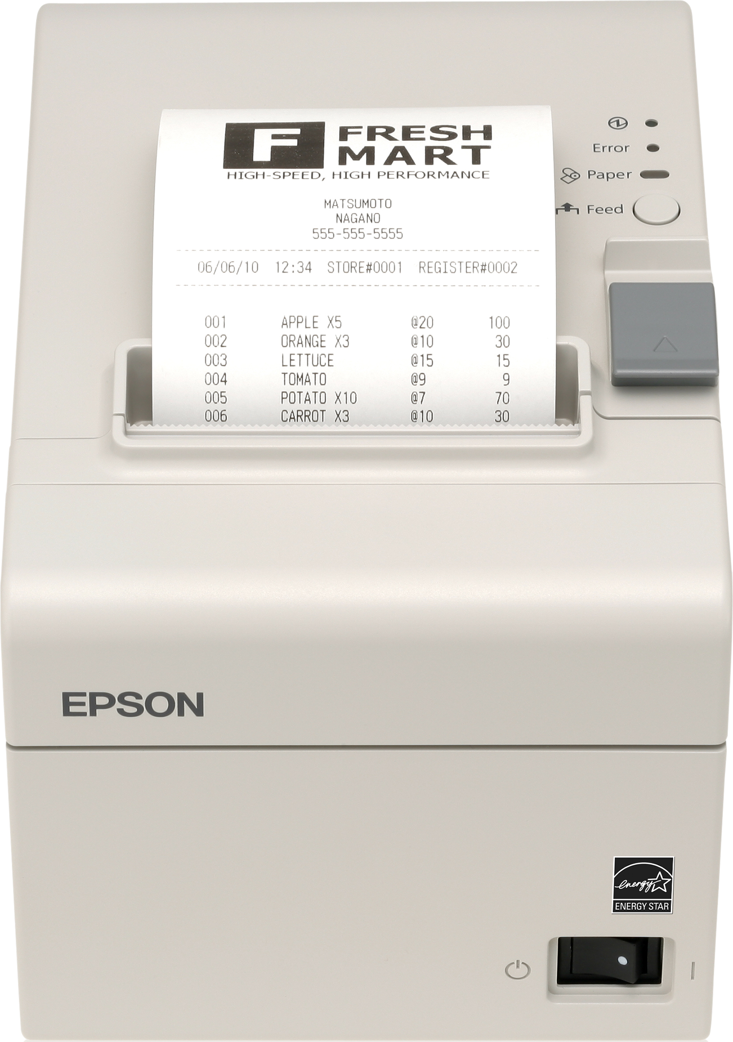 Epson TM-T20 M249A POS Thermal Receipt Printer w/ Power